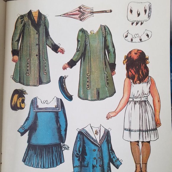 Antique Edwardian Paper Dolls 8 Dolls/32 costumes - Picture 7 of 13